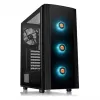 PC-behuizing Thermaltake Versa J25 TG RGB Midi Tower Zwart