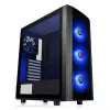 PC-behuizing Thermaltake Versa J25 TG RGB Midi Tower Zwart