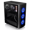 PC-behuizing Thermaltake Versa J25 TG RGB Midi Tower Zwart