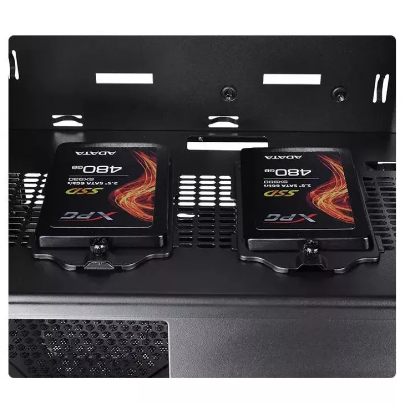 PC-behuizing Thermaltake Versa J25 TG RGB Midi Tower Zwart
