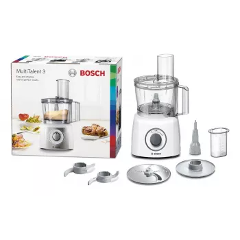 Keukenmachine Bosch MCM3100W — 800 W, 2,3 L kom, 2 snelheden, turbo, wit
