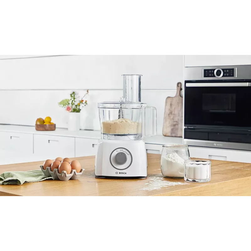 Keukenmachine Bosch MCM3100W — 800 W, 2,3 L kom, 2 snelheden, turbo, wit
