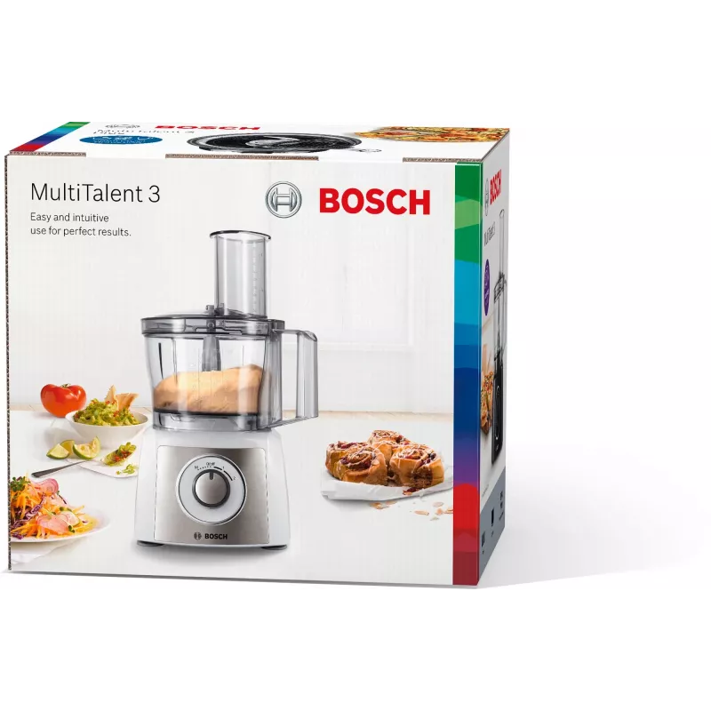 Keukenmachine Bosch MCM3100W — 800 W, 2,3 L kom, 2 snelheden, turbo, wit