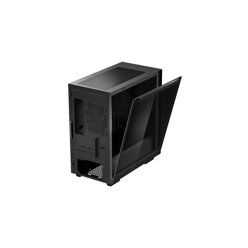 PC-behuizing DeepCool MACUBE 110 Midi-Tower Zwart — microATX/Mini-ITX, gehard glas, ondersteunt GPU 320 mm, CPU-koeler 165 mm