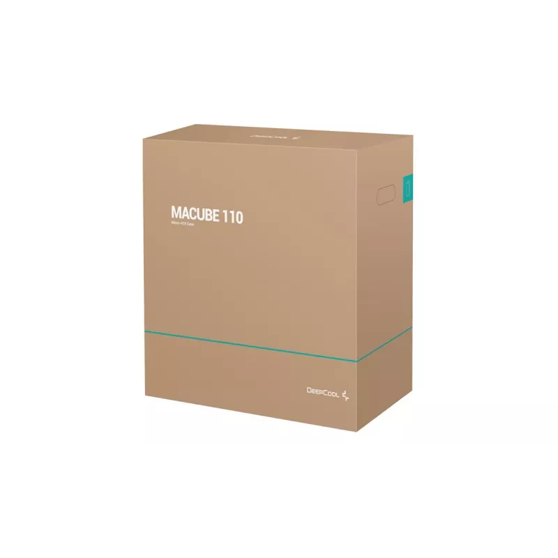 PC-behuizing DeepCool MACUBE 110 Midi-Tower Zwart — microATX/Mini-ITX, gehard glas, ondersteunt GPU 320 mm, CPU-koeler 165 mm