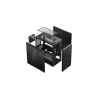 PC-behuizing DeepCool MACUBE 110 Midi-Tower Zwart — microATX/Mini-ITX, gehard glas, ondersteunt GPU 320 mm, CPU-koeler 165 mm