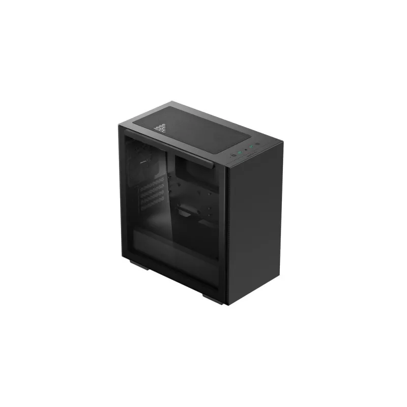 PC-behuizing DeepCool MACUBE 110 Midi-Tower Zwart — microATX/Mini-ITX, gehard glas, ondersteunt GPU 320 mm, CPU-koeler 165 mm