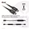 CLUB3D USB 3.2 Gen2 Type C naar C Actieve Bidirectionele kabel 8K60Hz M/M 5m/16.4ft