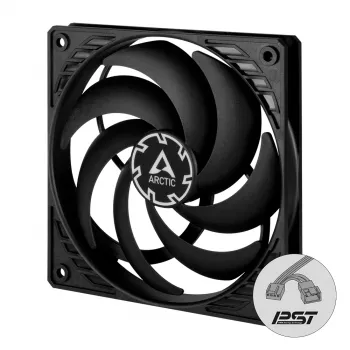 ARCTIC P12 Slim PWM PST drukgeoptimaliseerde 120 mm PWM-ventilator met geïntegreerde Y-kabel