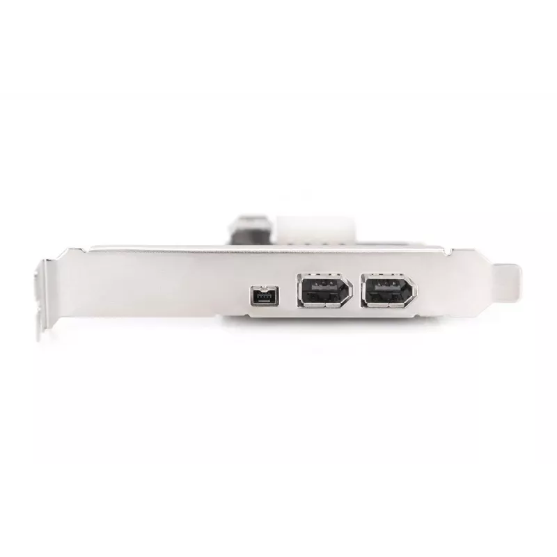 DIGITUS IEEE 1394a interfacekaart, Pci-e, 3 poort, 1x ext. 1394mini, 2x ext. 1394a poorten