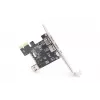 DIGITUS IEEE 1394a interfacekaart, Pci-e, 3 poort, 1x ext. 1394mini, 2x ext. 1394a poorten