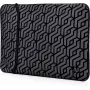 HP 2TX16AA#ABB reversibele neopreen hoes, 35,56 cm (14 inch), zwart/grijs