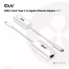 USB3.2 Gen1 Type-C naar Gigabit Ethernet adapter CLUB3D CAC-1519