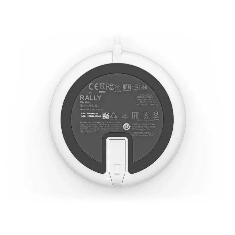 Logitech Rally Mic Pod, wit