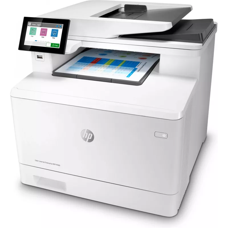 HP kleur LaserJet Enterprise MFP M480f, laser, kleurendruk, 600 x 600 DPI, A4, direct printen, wit, zwart
