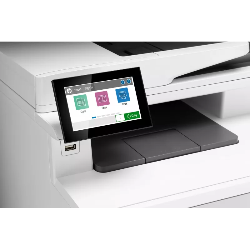 HP kleur LaserJet Enterprise MFP M480f, laser, kleurendruk, 600 x 600 DPI, A4, direct printen, wit, zwart