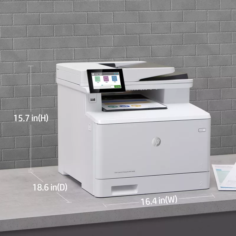 HP kleur LaserJet Enterprise MFP M480f, laser, kleurendruk, 600 x 600 DPI, A4, direct printen, wit, zwart