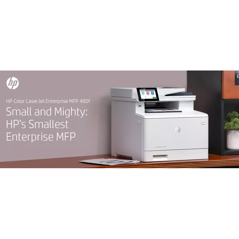 HP kleur LaserJet Enterprise MFP M480f, laser, kleurendruk, 600 x 600 DPI, A4, direct printen, wit, zwart