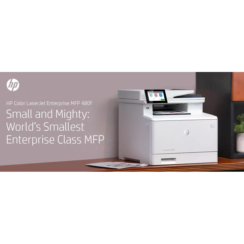 HP kleur LaserJet Enterprise MFP M480f, laser, kleurendruk, 600 x 600 DPI, A4, direct printen, wit, zwart