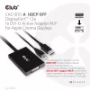 Club 3D CAC-1010-A actieve DisplayPort-naar-Dual Link DVI-D-adapter, DisplayPort 1.2a, USB-voeding, HDCP OFF, 0,6 m, zwart