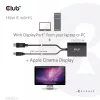 Club 3D CAC-1010-A actieve DisplayPort-naar-Dual Link DVI-D-adapter, DisplayPort 1.2a, USB-voeding, HDCP OFF, 0,6 m, zwart