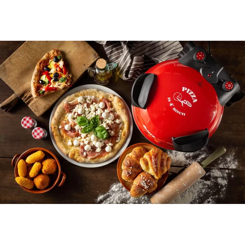Pizzamaker Ariete 0909/10 1200 W zwart rood 1 pizza 33 cm