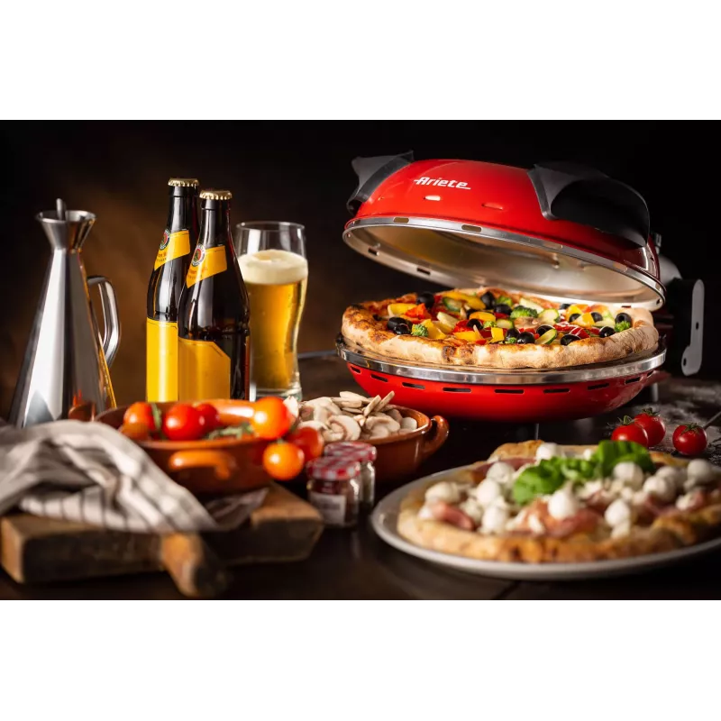 Pizzamaker Ariete 0909/10 1200 W zwart rood 1 pizza 33 cm
