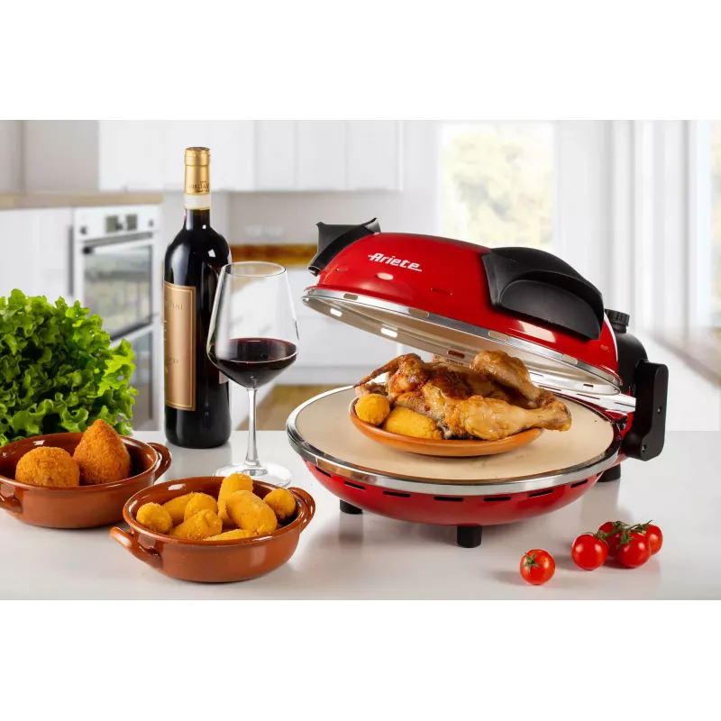 Pizzamaker Ariete 0909/10 1200 W zwart rood 1 pizza 33 cm