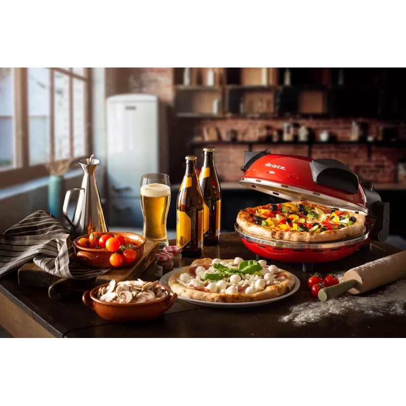 Pizzamaker Ariete 0909/10 1200 W zwart rood 1 pizza 33 cm
