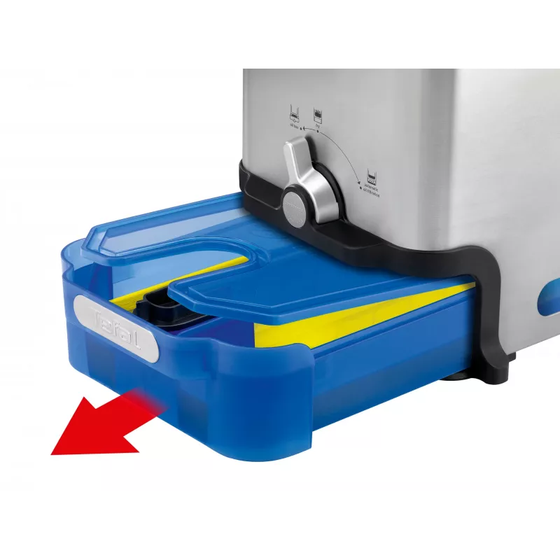 Tefal Oleoclean Pro Inox & Design FR8040 Single 3,5 l 2300 W zwart, roestvrij staal