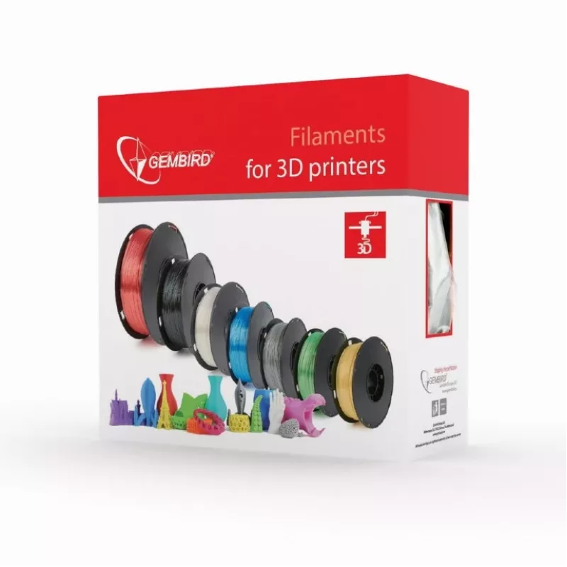 GEMBIRD PLA-PLUS filament, geel, 1,75 mm, 1 kg