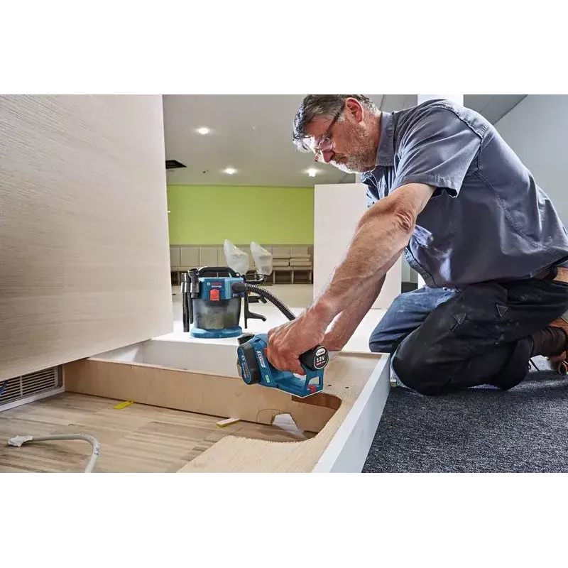 Bosch GHO 12V-20 Professional accuschaafmachine, 12 V, schaafbreedte 56 mm, zonder accu en lader, blauw/zwart