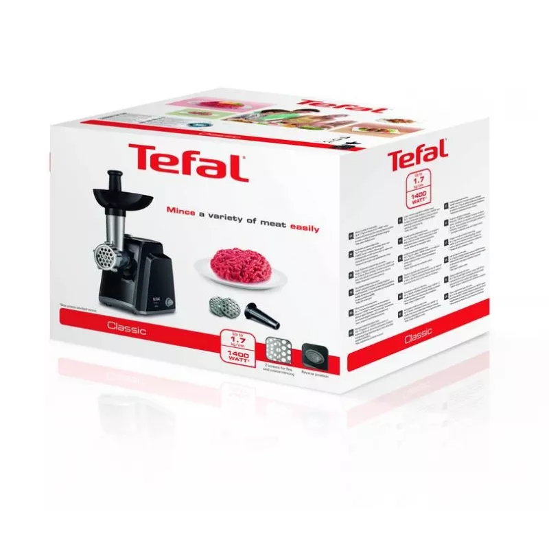 Tefal NE105838 vleesmolen 1400 W zwart, roestvrij staal