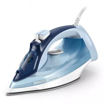 Stoomstrijkijzer Philips DST5030/20 — 2400W, 0,32 L tank, SteamGlide Plus zoolplaat, 45 g/min continu stoom, 180 g/min stoomstoot, blauw