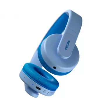 Philips TAK4206BL/00 hoofdtelefoon/headset bedraad & draadloos on-ear telefoongesprekken/muziek USB Type-C Bluetooth blauw