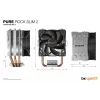 be quiet! PURE ROCK SLIM 2 processorkoeler 9,2 cm zilver 1 stuk