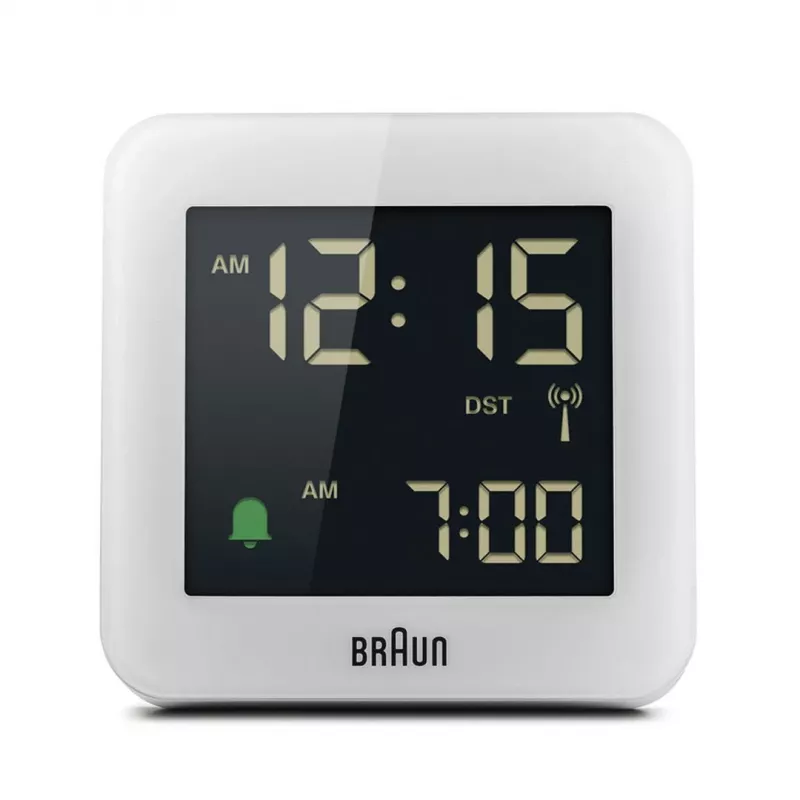 Braun BC09-DCF digitale wekker wit