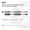 CLUB3D USB 3.2 Gen1 actieve repeater-kabel 10 m / 32.8ft M/F 28AWG