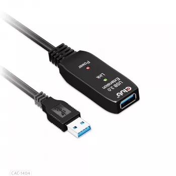 CLUB3D USB 3.2 Gen1 actieve repeater-kabel 5m/ 16.4 ft M/F 28AWG