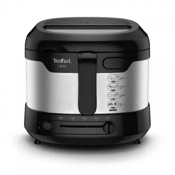 Tefal Uno FF215D friteuse 1,8 L tafelmodel 1600 W friteuse zwart, roestvrij staal