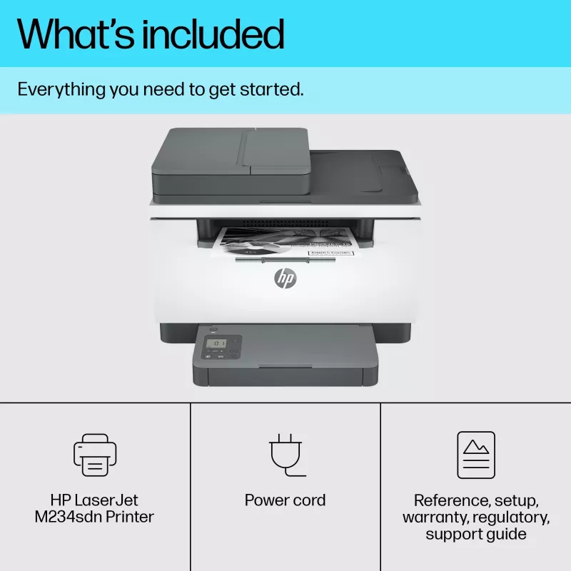 Multifunctionele printer HP LaserJet MFP M234sdn laser zwart-wit