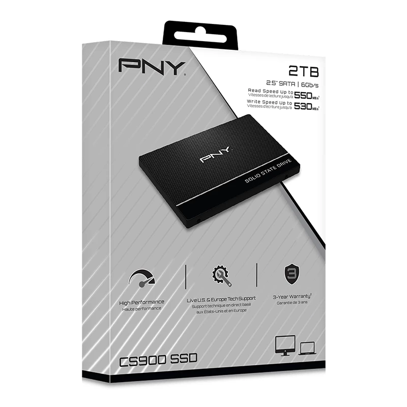 PNY SSD - CS900 - 2 TB - SATA 6 Gbit/s - 2,5 inch