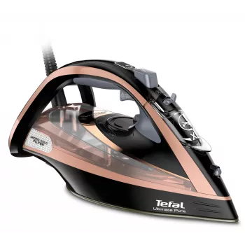 Stoomstrijkijzer Tefal FV9845 — 3200 W, 60 g/min continue stoom, 350 ml tank, verticale stoom, 1,45 kg, zwart/koper