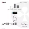 CLUB3D USB 3.2 Gen1 Type-A naar USB 3.2 Gen1 Type-C adapter M/F