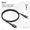 CLUB3D USB 3.2 Gen1 Type-C naar Micro-USB-kabel M/M 1 m / 3,28 ft