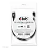 CLUB3D USB 3.2 Gen1 Type-C naar Micro-USB-kabel M/M 1 m / 3,28 ft