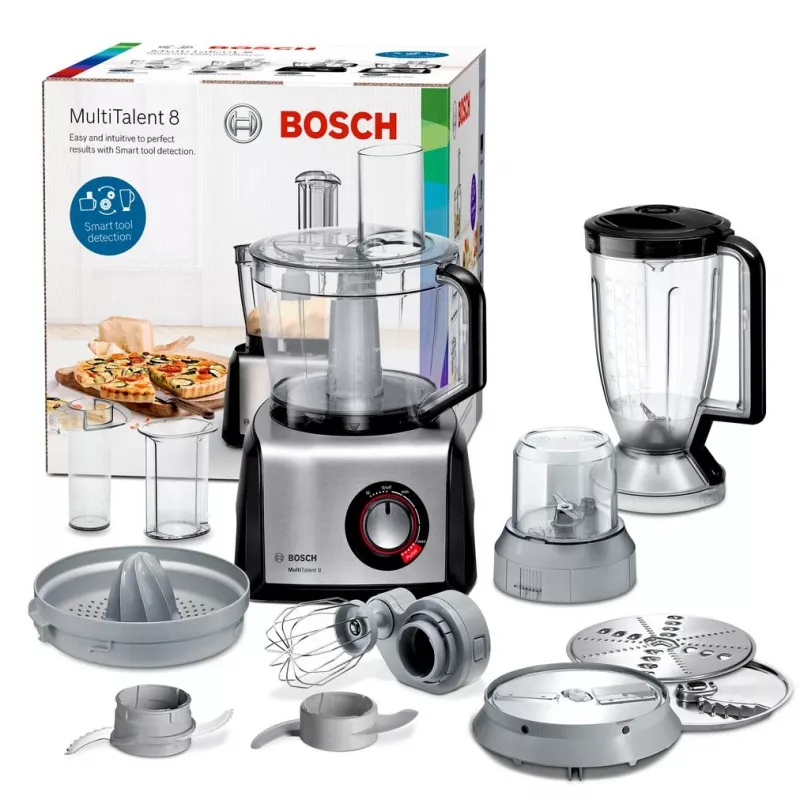 Bosch MC812M844 keukenmachine 1250 W 3,9 L zwart, roestvrij staal