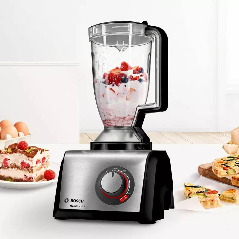 Bosch MC812M844 keukenmachine 1250 W 3,9 L zwart, roestvrij staal