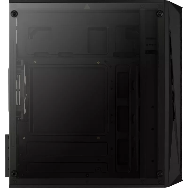 PC-behuizing AEROCOOL CS107V2 Mini Tower — zwart, microATX/Mini-ITX, 2x120mm ventilatoren, 1x3,5 inch + 2x2,5 inch vakken