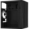 PC-behuizing AEROCOOL CS107V2 Mini Tower — zwart, microATX/Mini-ITX, 2x120mm ventilatoren, 1x3,5 inch + 2x2,5 inch vakken